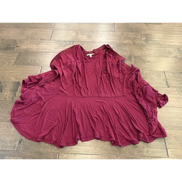 Bordeaux Womens Maroon Anthropologie Cardigan Button Up Long Sleeve Size XS - Picture 4 of 9